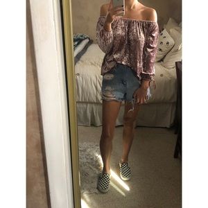 American Eagle off the shoulder top